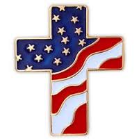 cross flag patriotic american religious lapel clipart red america jesus christian pins blue god veterans independence military square cliparts public
