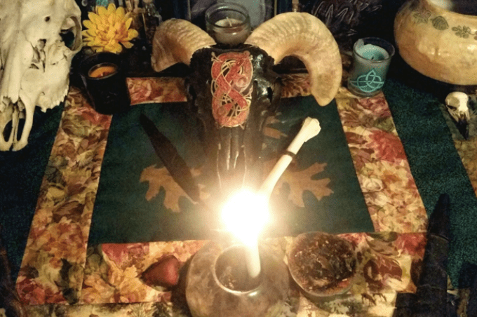 Fairy Witchcraft summer altar [Morgan Daimler]