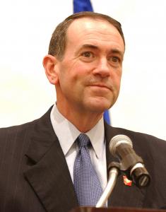 A darling of the Religious Right, Mike Huckabee trafficked in anti-Mormon dog whistles against Mitt Romney. Obtained through Creative Commons. 