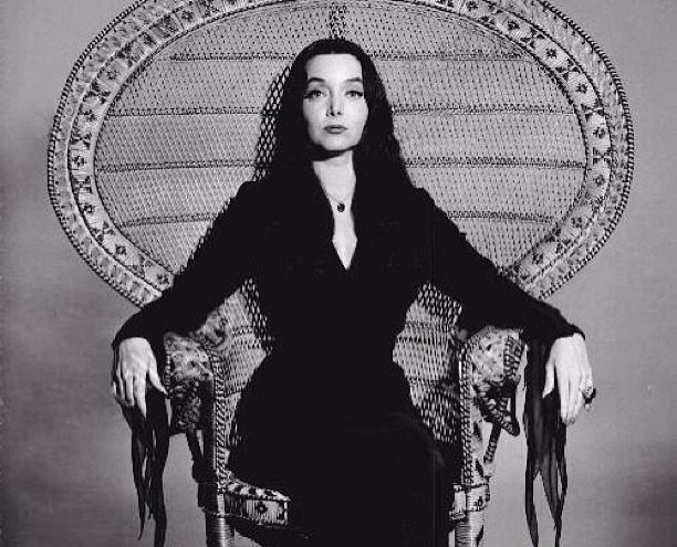 morticia addams witch pagan wiccan goth