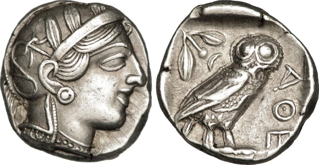 Athena coin, from Wikimedia.