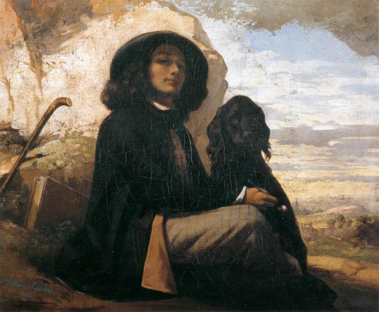 Gustave_Courbet_-_Self-Portrait_with_Black_Dog_hekate-hecate-goddess-class-