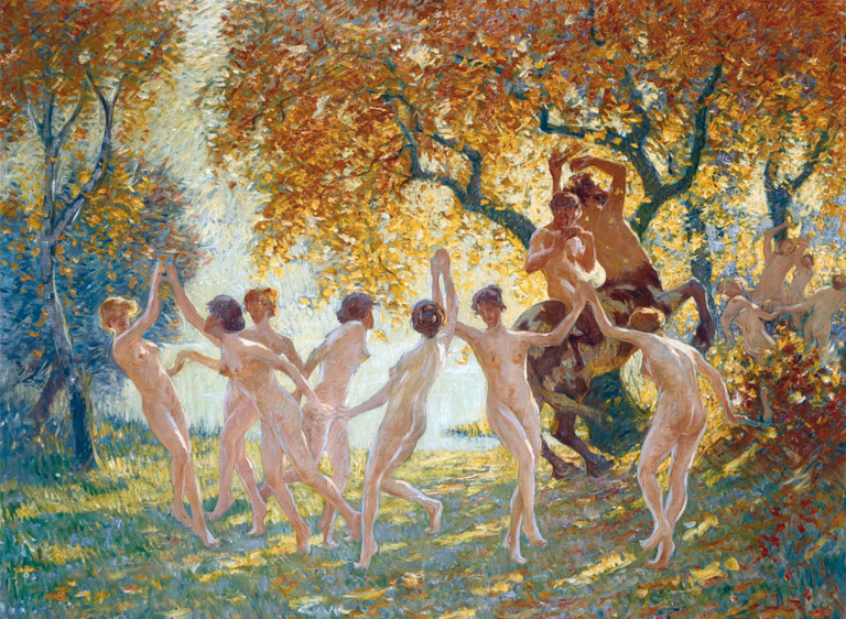 alfons-van-beurden-dance-of-joy-dancing-nymphs-1916-pan-pleasure