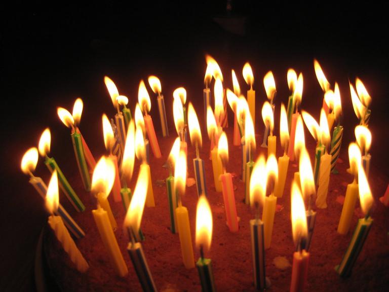 birthday candles many