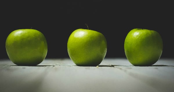 Rosh Hashanah apples as a prayer for a sweet new year