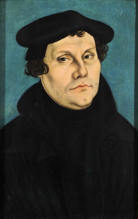 Portrait of Martin Luther by Lucas Cranach der Ältere, painted in 1528 - KP Yohannan - Gospel for Asia