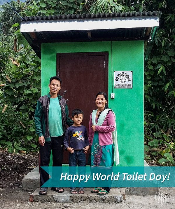 This family received a toilet facility - KP Yohannan - Gospel for Asia