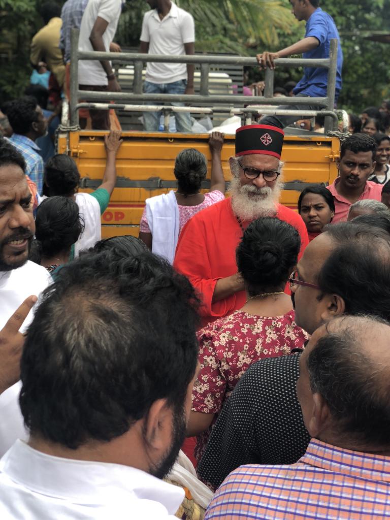 flooding victims at a refugee camp - KP Yohannan - Gospel for Asia