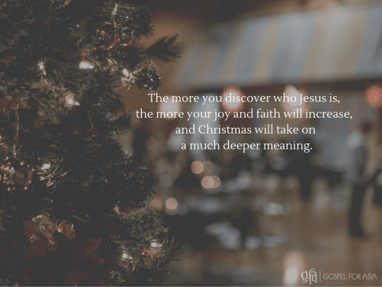 Christmas will take on a much deeper meaning - KP Yohannan - Gospel for Asia