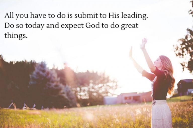All you have to do is submit to God's leading. This was Paul's secret for living an extraordinary life.