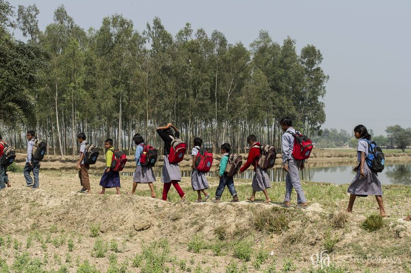 These children walk home after attending their Bridge of Hope center - KP Yohannan - Gospel for Asia