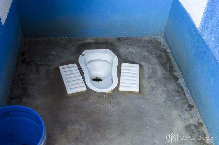 A well-cleaned squat toilet - KP Yohannan - Gospel for Asia