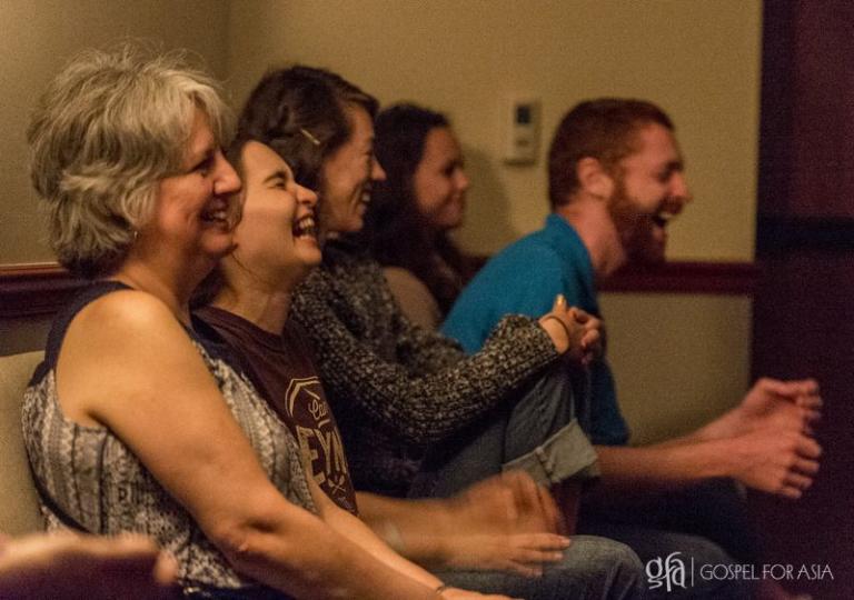 enjoy time together at a movie night - KP Yohannan - Gospel for Asia