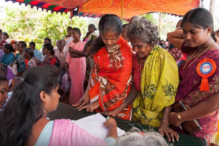 Women at a Gospel for Asia supported medical camp - KP Yohannan - Gospel for Asia