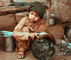 A young boy in Pakistan. One in three Pakistanis lives below the poverty line - KP Yohannan - Gospel for Asia