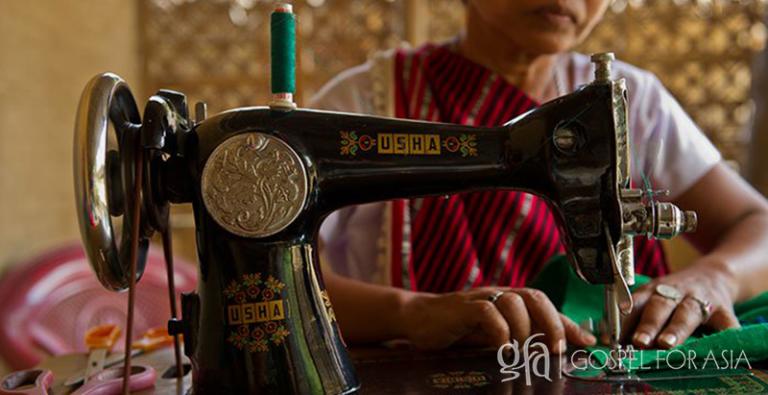 9,702 sewing machines were given to needy families in Asia in 2016, enabling many to earn a steady income and overcome their families' poverty.