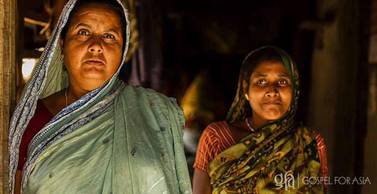 Kata (not pictured) became one of the 75 million widows in Asia after her husband died. She, like the woman pictured, suffered incredible grief when she became a widow.