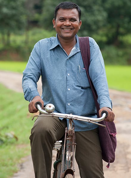 A bicycle played a vital role in Pastor Roshan (pictured) and his wife’s ministry. Bicycles offer reliable transportation and help many other national workers, breadwinners and schoolchildren alike to accomplish their day’s goals.