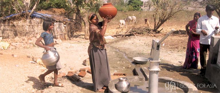 Through Through the gift of a Jesus Well (pictured), Tanima’s family and their neighbors now have free access to clean water in the name of Jesus.