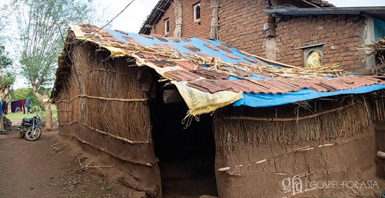 Rain and a tin roof: Discussing Saju and Aasia's story, one far too common to those in the grips of extreme poverty, and the tangible examples of God's love: tin sheets, protection from rain.