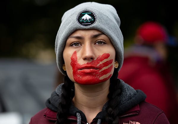 A participant in the Greater Than Fear Rally & March in Rochester Minnesota. Photo by Lorie Shaull, Flickr (CC BY-SA 2.0)