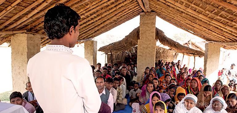 Gospel for Asia founded by Dr. K.P. Yohannan: Pastor Vidur’s congregation continues to grow, and he gets to tell many of the believers about good hygiene practices for disease prevention.