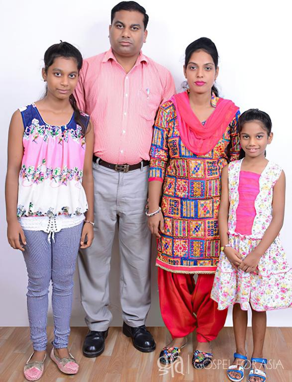 Gospel for Asia founded by Dr. K.P. Yohannan: Pastor Chamanlal and his family