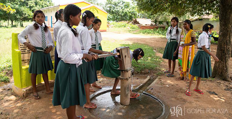 Gospel for Asia founded by Dr. K.P. Yohannan: Over its 20-year life, this Jesus Well has served hundreds of people thousands of gallons of pure clean water.