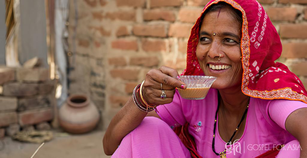 Despite her being a widow, Sadhri could smile again after she found a new hope in Jesus through the help of Gospel for Asia workers.