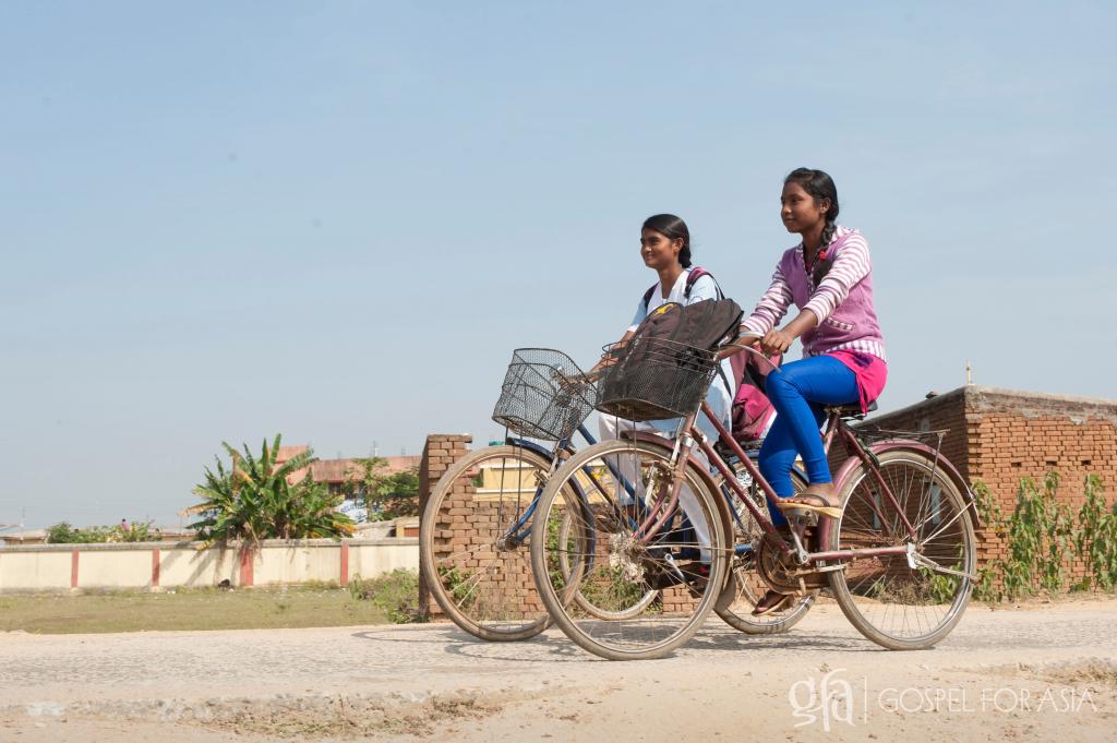 Discussing Rajalmati and Gospel for Asia Bridge of Hope that brought a blessing amid an accident that put her life and education in jeopardy.