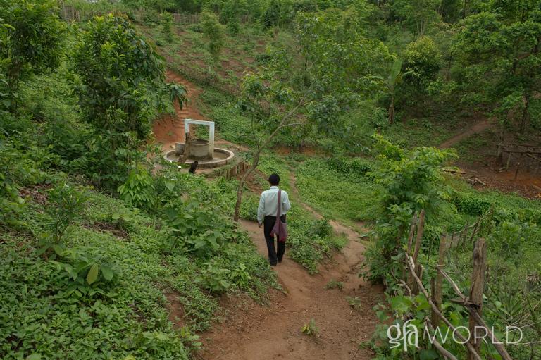 Discussing the sickness brought by the lack of clean water, and the Gospel for Asia Pastor and Jesus Well that provided relief for both body and spirit.