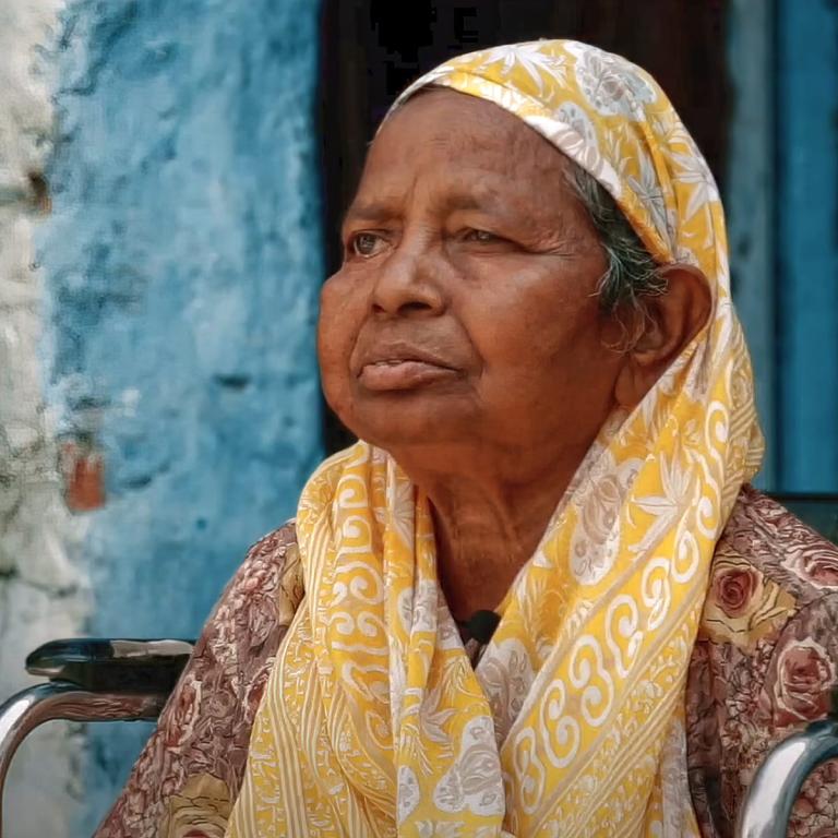 Mungeli Das, a leprosy patient