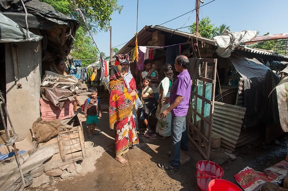 GFA World Child Sponsorship program staff visit a child's home