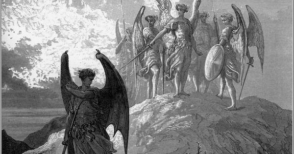 When you get right down to it, I just think he's the good guy. Source: Gustave Doré, 1866, Public Domain