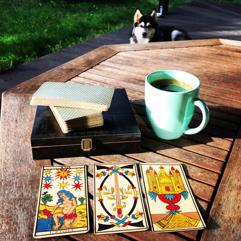 Photo: Camelia Elias, Marseille Tarot by Grimaud, 1930 in author's collection