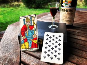 Photo: Camelia Elias, Marseille Tarot by Grimaud, 1930 in author's collection