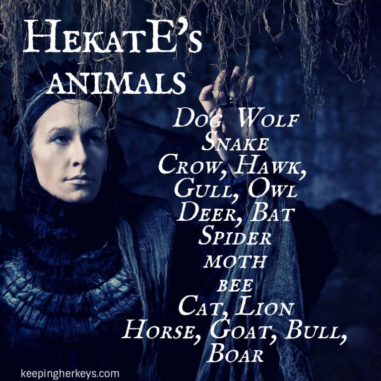 list of Hekate's animals Witch Goddess