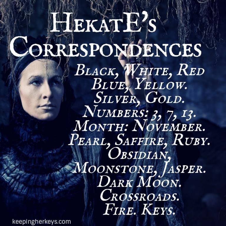 Hekate summon black red white moon