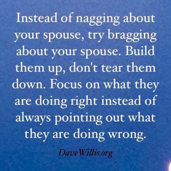 1. Instead of focusing only on what he/she did WRONG, remember all the things he/she has done RIGHT over the years.