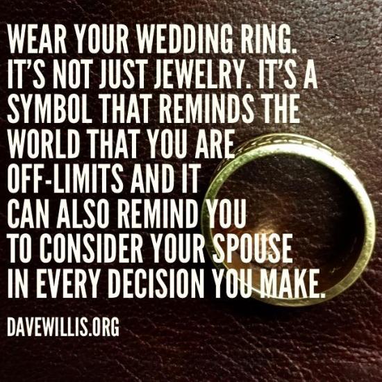 10. Not wearing a wedding ring.