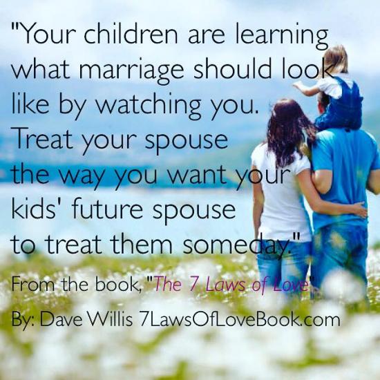 5. The way you interacted with your spouse.