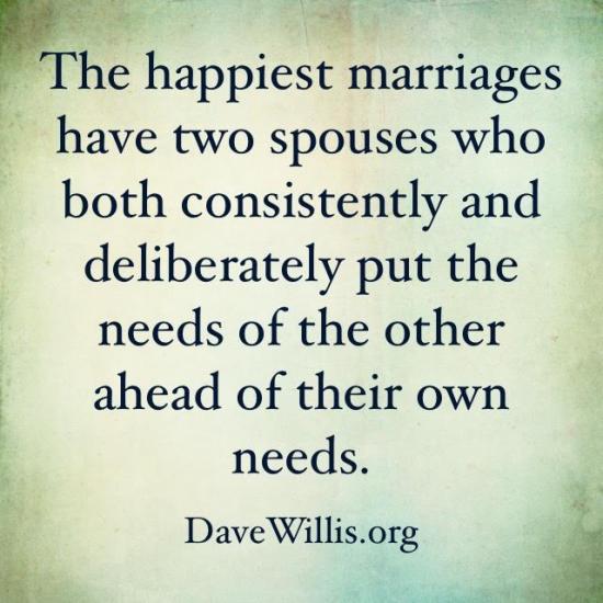 1. Engaged couples spend huge amounts of time and money to have a great WEDDING, but almost no effort preparing for a great MARRIAGE.