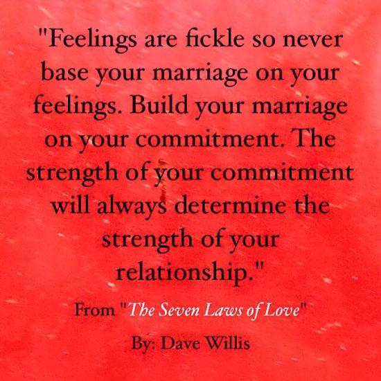 4. We view marriage as a CONTRACT but not as a COVENANT.
