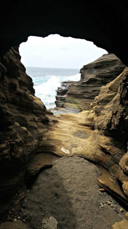 at the end of the lava tube