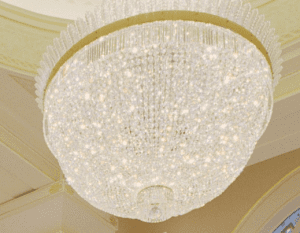Chandlier Crystals in the Lubbock Texas Temple