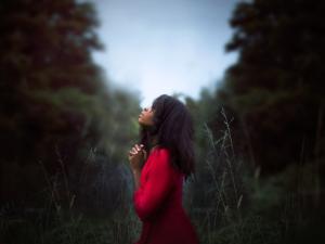 Woman praying