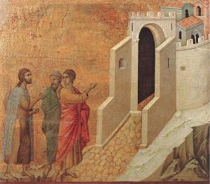 Disciples and the Christ on the Road to Emmaus