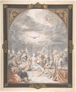 The Holy Spirit descends upon the Apostles