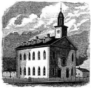 Drawing of the Kirtland Temple