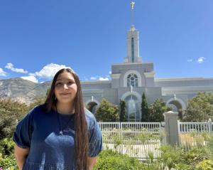 Valeska at the Mt Timpanogas Temple Surrendering a will to God